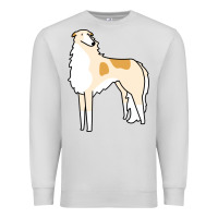 Dove Grey borzoi Premium Sweatshirt - linhVisuals