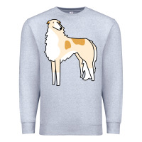 Heather Grey borzoi Premium Sweatshirt - linhVisuals