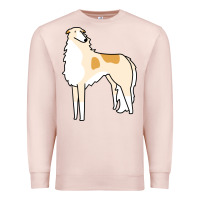 Pale Pink borzoi Premium Sweatshirt - linhVisuals