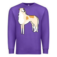 Purple borzoi Premium Sweatshirt - linhVisuals