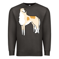 Smoke borzoi Premium Sweatshirt - linhVisuals