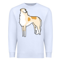 White borzoi Premium Sweatshirt - linhVisuals