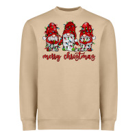 Merry Christmas Gnome With Christmas Lights Heavyweight Sweatshirt | Teevron