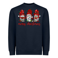 Navy merry christmas gnome with christmas lights Heavyweight Sweatshirt - JahusDesignShop