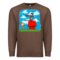 Chestnut Calvin Hobbes Premium Sweatshirt - linhVisuals