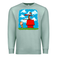 Seafoam Calvin Hobbes Premium Sweatshirt - linhVisuals