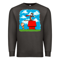 Smoke Calvin Hobbes Premium Sweatshirt - linhVisuals