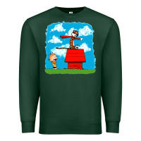 Sports Green Calvin Hobbes Premium Sweatshirt - linhVisuals