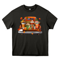 Asphalt coffee cups truck Heavy Core Tee - CowGirlArtShop