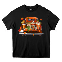 Black coffee cups truck Heavy Core Tee - CowGirlArtShop