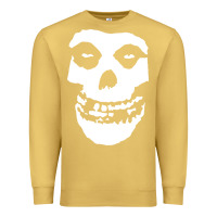 Antique Gold mens skull Premium Sweatshirt - linhVisuals