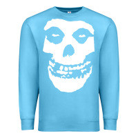 Ocean Blue mens skull Premium Sweatshirt - linhVisuals