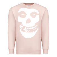 Pale Pink mens skull Premium Sweatshirt - linhVisuals