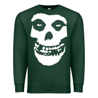 Sports Green mens skull Premium Sweatshirt - linhVisuals