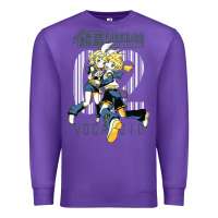 Purple kagamine rin len Premium Sweatshirt - linhVisuals