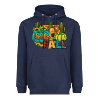 Navy hello fall Heavyweight Hoodie - JahusDesignShop