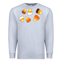 Heather Grey candy corn Premium Sweatshirt - linhVisuals