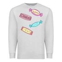 Dove Grey candy pieces Premium Sweatshirt - linhVisuals