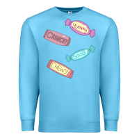 Ocean Blue candy pieces Premium Sweatshirt - linhVisuals