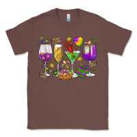 Chestnut Mardi Gras wine glasses Classic Tee - HowdyJamesFarm