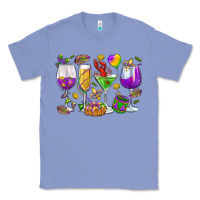 Colony Blue Mardi Gras wine glasses Classic Tee - HowdyJamesFarm