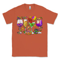 Copper Mardi Gras wine glasses Classic Tee - HowdyJamesFarm