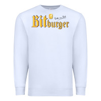 White #bitburger Premium Sweatshirt - linhVisuals