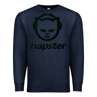 Navy napster    napster Premium Sweatshirt - linhVisuals