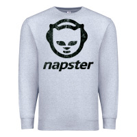 Heather Grey napster    napster Premium Sweatshirt - linhVisuals
