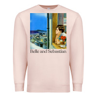 Pale Pink belle and sebastian 90s style fanart design Premium Sweatshirt - linhVisuals