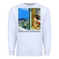 White belle and sebastian 90s style fanart design Premium Sweatshirt - linhVisuals