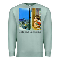 Seafoam belle and sebastian 90s style fanart design Premium Sweatshirt - linhVisuals