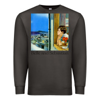 Smoke belle and sebastian 90s style fanart design Premium Sweatshirt - linhVisuals