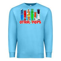 Ocean Blue otter pops anime character Premium Sweatshirt - linhVisuals