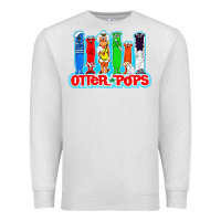 Oatmeal Heather otter pops anime character Premium Sweatshirt - linhVisuals