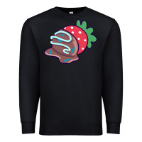 Black chocolate covered strawberry Premium Sweatshirt - linhVisuals
