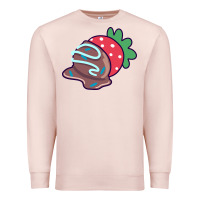 Pale Pink chocolate covered strawberry Premium Sweatshirt - linhVisuals