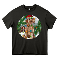 Asphalt Cockapoo Christmas Heavy Core Tee - RanaPortraitStore