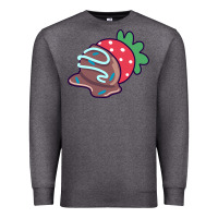 Charcoal Heather chocolate covered strawberry Premium Sweatshirt - linhVisuals
