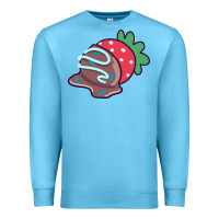 Ocean Blue chocolate covered strawberry Premium Sweatshirt - linhVisuals