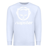 White napster light Premium Sweatshirt - linhVisuals