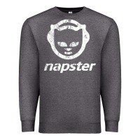 Charcoal Heather napster light Premium Sweatshirt - linhVisuals