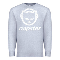 Heather Grey napster light Premium Sweatshirt - linhVisuals
