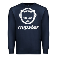 Navy napster light Premium Sweatshirt - linhVisuals