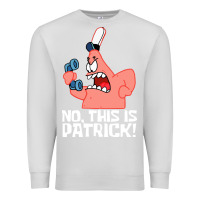 Dove Grey no this is patrick Premium Sweatshirt - linhVisuals