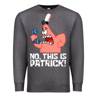 Charcoal Heather no this is patrick Premium Sweatshirt - linhVisuals
