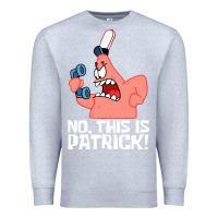 Heather Grey no this is patrick Premium Sweatshirt - linhVisuals