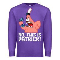 Purple no this is patrick Premium Sweatshirt - linhVisuals