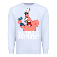 White no this is patrick Premium Sweatshirt - linhVisuals