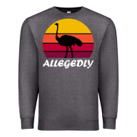 Charcoal Heather retro vintage allegedly ostrich Premium Sweatshirt - linhVisuals